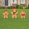 Big Dot of Happiness Gingerbread Christmas - Outdoor Lawn Sign Decorations with Stakes - Gingerbread Man Holiday Party Yard Display - 3 Pieces